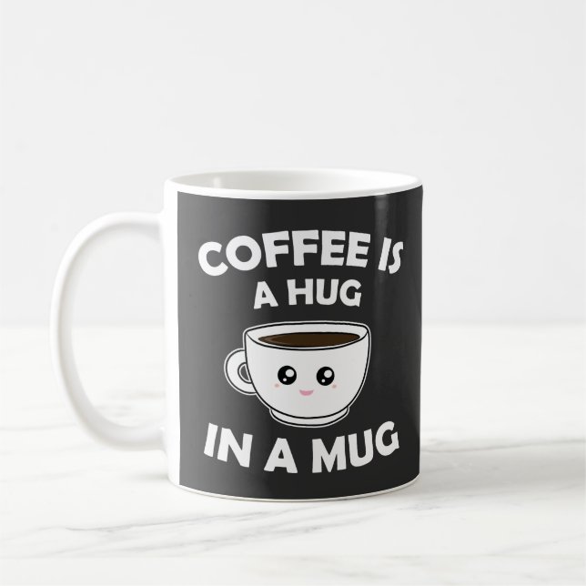 Caneca De Café Café é abraço em uma caneca Kawaii (Esquerda)