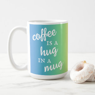 Caneca De Café Café é abraço numa mug Rainbow Mug