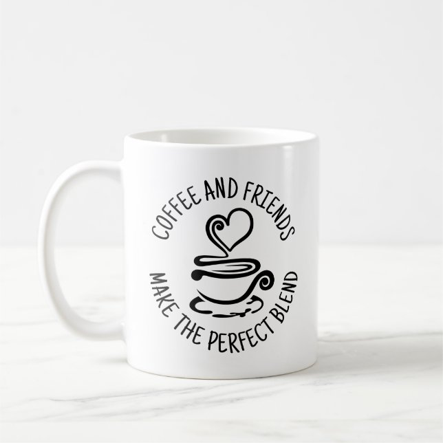 Caneca De Café Café e Amigos, faça a mistura perfeita (Esquerda)