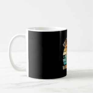 Caneca De Café Café e Cães Pug Retro Amante