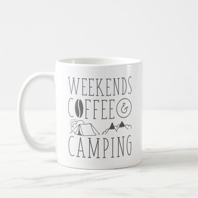 Caneca De Café Café E Campanha Finais De Semana (Esquerda)