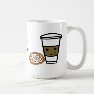 Caneca De Café Café e Doce com Dito Fofo