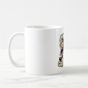 Caneca De Café Café e Feitiços Bruxa Divertida Amante de Café