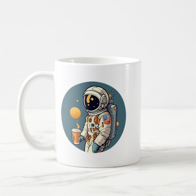 Caneca De Café Café é FORA DESTE MUNDO viagem espacial de astrona (Esquerda)