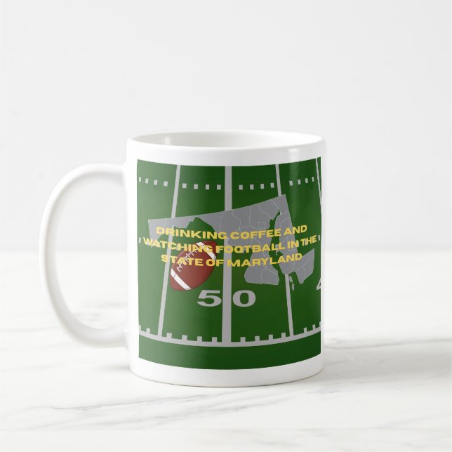 Caneca De Café Café e Futebol em Maryland  (Esquerda)