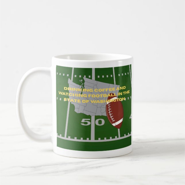 Caneca De Café Café e Futebol em Washington  (Esquerda)