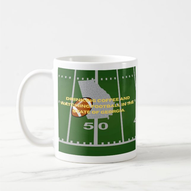 Caneca De Café Café e Futebol na Geórgia  (Esquerda)