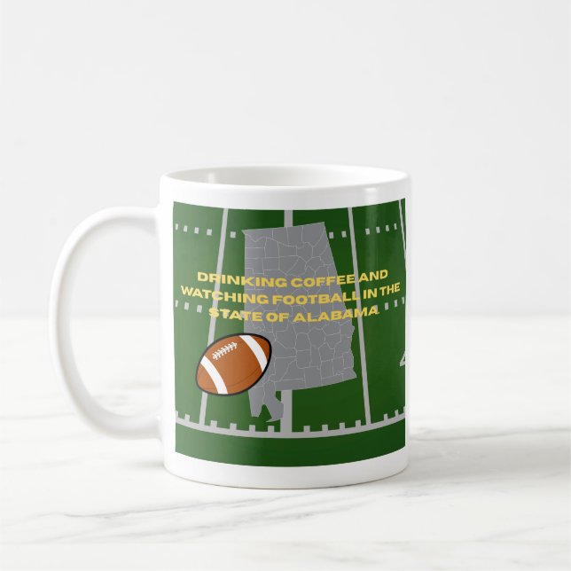 Caneca De Café Café e Futebol no Alabama  (Esquerda)