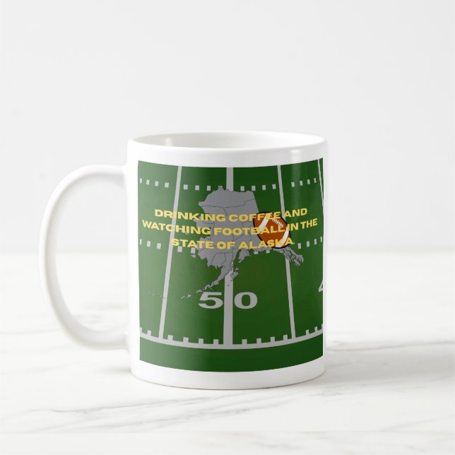 Caneca De Café Café e Futebol no Alasca  (Esquerda)