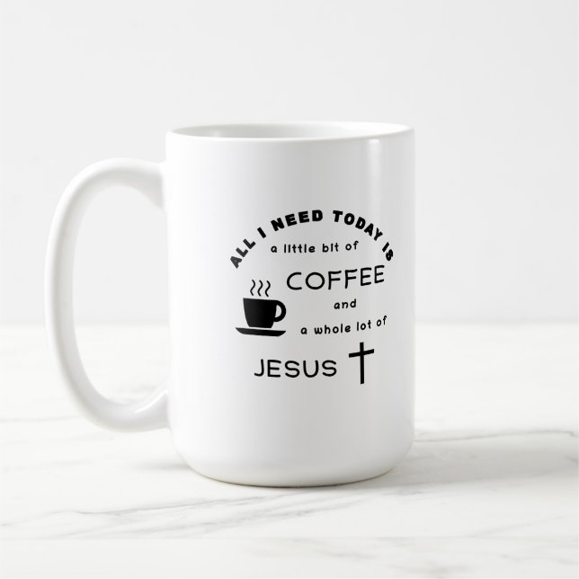 Caneca De Café Café e Jesus (Esquerda)