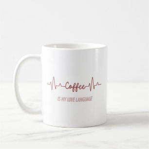 Caneca De Café Café é língua de amor café Mug