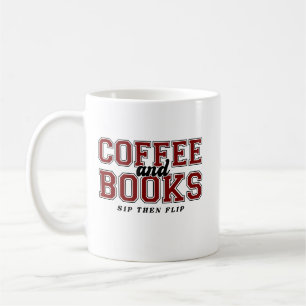 Caneca De Café Café e Livros Beba e Depois Vire Livresca Bege