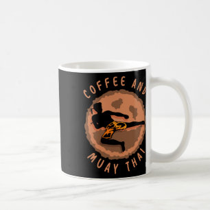 Caneca De Café Café e Lutador de Muay Thai de Artes Marciais Boxe