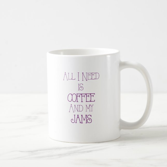 Caneca De Café Café e meu Jams2 (Direita)
