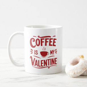 Caneca De Café Café É Meu Namorados, Dia de os namorados Engraçad