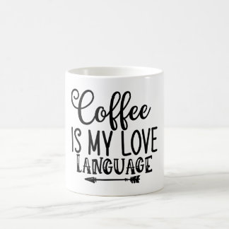 Caneca De Café café é minha língua de amor