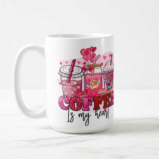 CANECA DE CAFÉ CAFÉ É O MEU DIA DOS NAMORADOS (Esquerda)