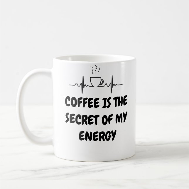 Caneca De Café Café é o segredo da minha energia (Esquerda)