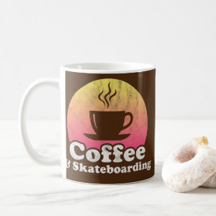Caneca De Café Café e skate 