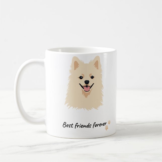 Caneca De Café Café e Spitz - A caneca Pair Perfeita (Esquerda)