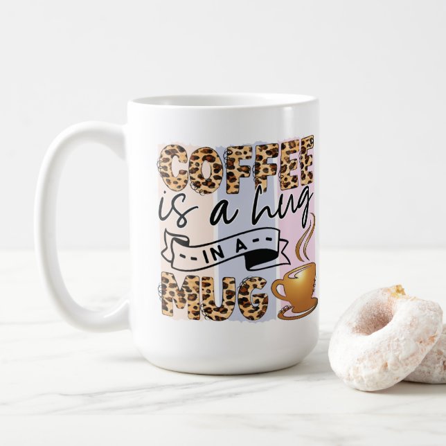 Caneca De Café Café É Um Abraço Em Uma Caneca (Com Donut)