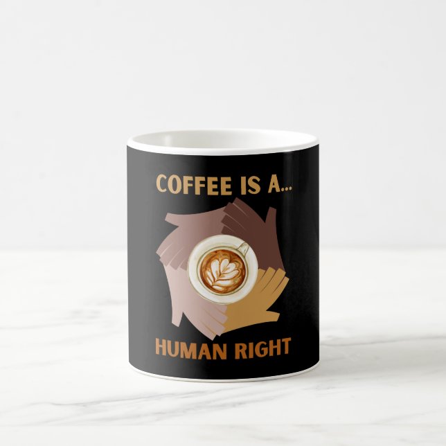 CANECA DE CAFÉ CAFÉ É UM... DIREITO HUMANO (Centro)
