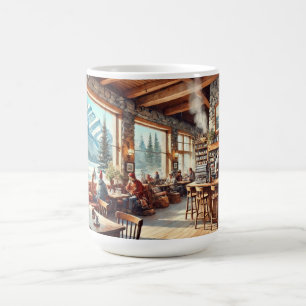 Caneca De Café Café em Banff Canada Watercolor Painting