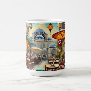 Caneca De Café Café em Istambul Watercolor Painting