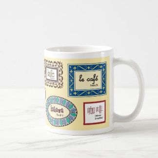 Caneca De Café Café em línguas diferentes