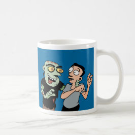 Caneca De Café Café engraçado do plano do escape do zombi