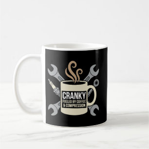 Caneca De Café Café engraçado Mecânico Motor Irritado Virabrequim