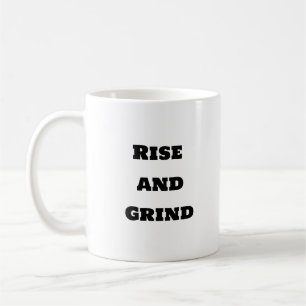 Caneca De Café Café Engraçado Mug - Levante e moinho