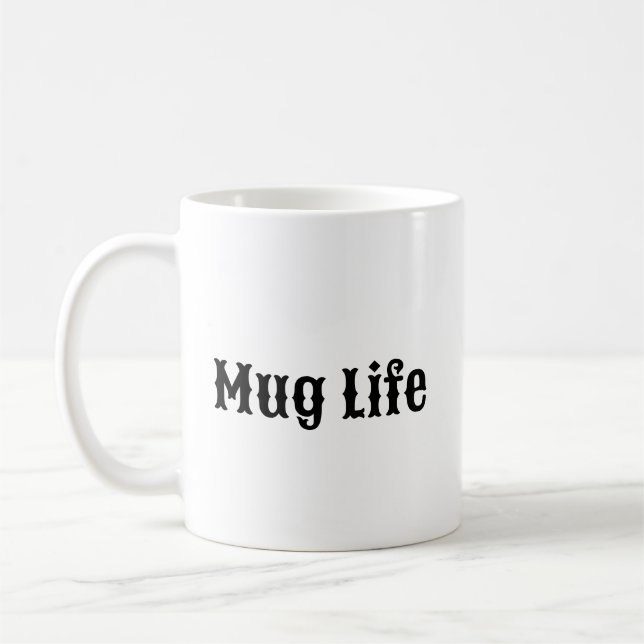 Caneca De Café Café Engraçado Mug - Mug Life (Esquerda)