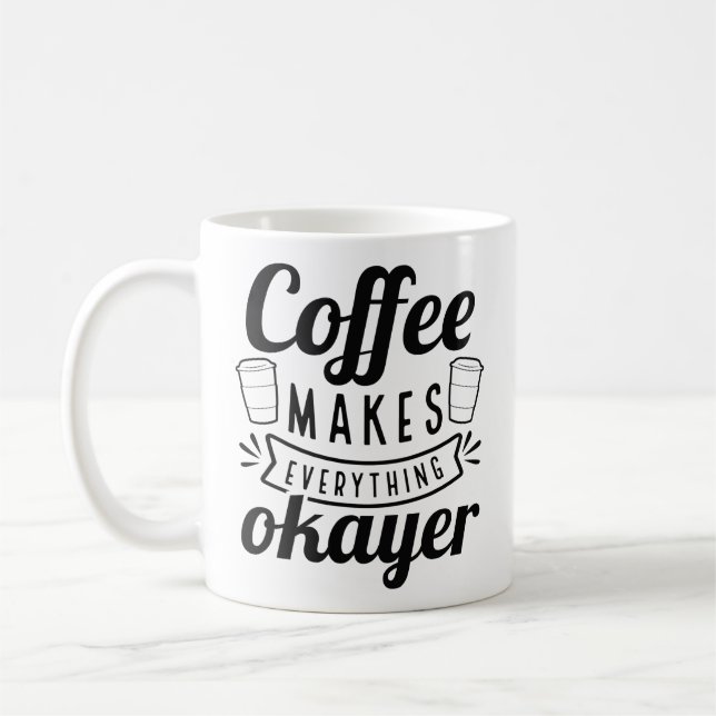 Caneca De Café Café Faz Tudo Ocupado (Esquerda)