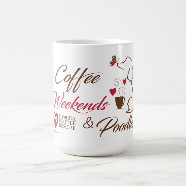 Caneca De Café Café, Finais de Semana e Poodles—Ahh!  (Centro)