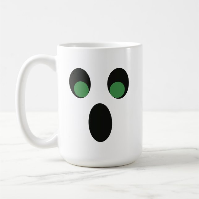 Caneca De Café Café Ghost Halloween Mug 15 oz (Esquerda)