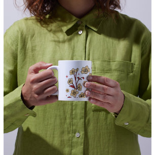 Caneca De Café CAFÉ Giro-Grito NO JARDIM PERSONALIZAR