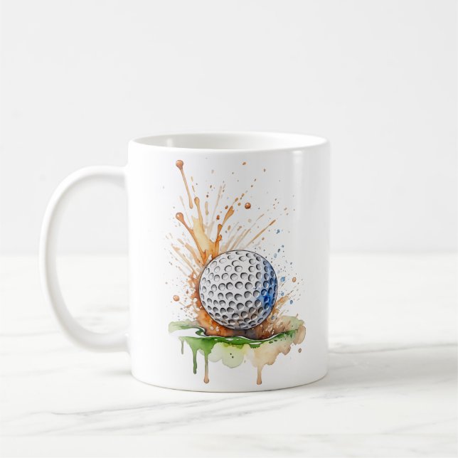 Caneca De Café Café & Golfe Equivalem à Par-feição! (Esquerda)