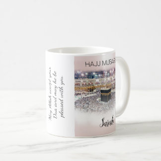 Caneca De Café Café Hajj Mubarak Personalizado Mug Hajj Gift