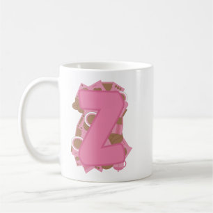 Caneca De Café Café Letra Z: Monograma Inicial
