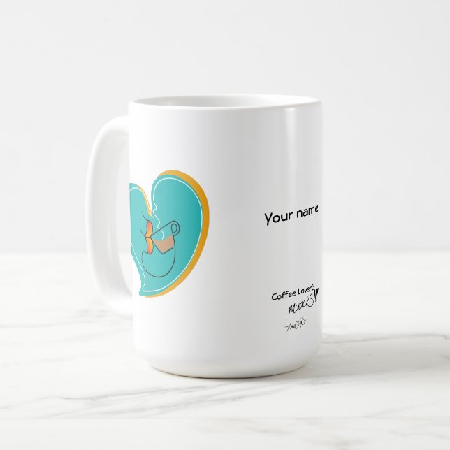 Caneca De Café Café LoverS MuackS-Mix (Frente Esquerda)