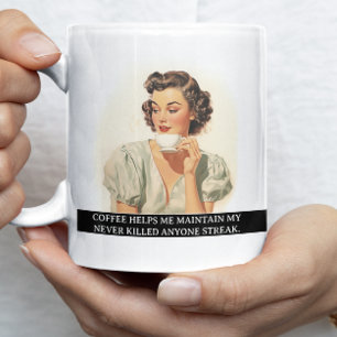 Caneca De Café Café Me Ajuda A Retrair 50 Engraçada