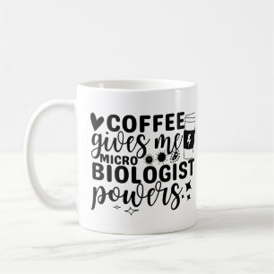Caneca De Café Café Me Dá Poderes Microbiólogos