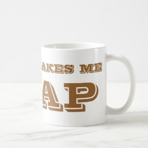 Caneca De Café Café me faz uma porcaria.