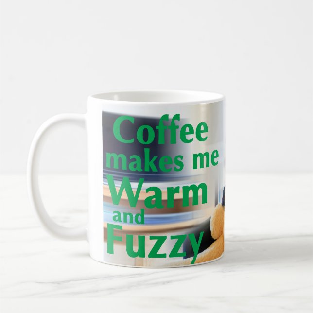 Caneca De Café Café me torna quente e Felpudo (Esquerda)