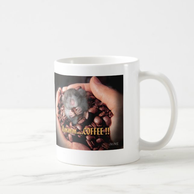 Caneca De Café … CAFÉ Mmmm!! Caneca (Direita)