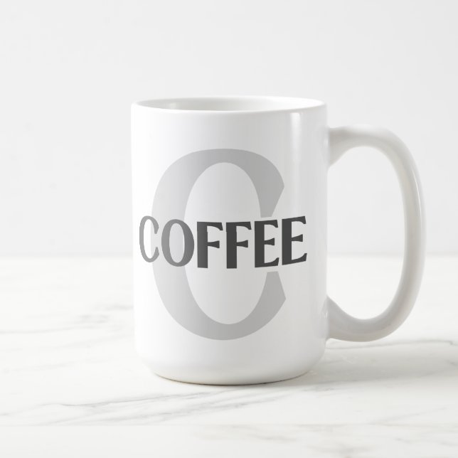 Caneca De Café Café Monograma (Direita)