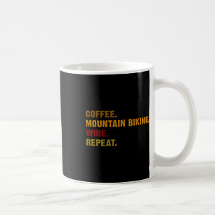 Caneca De Café Café Montanha Ciclismo Vinho Repetir