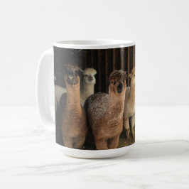 Caneca De Café Café Mug - Alpacas na neve
