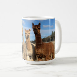 Caneca De Café Café Mug - Alpacas Phaethon, Cevada & Marvin